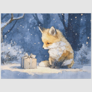 Papel De Seda Zorrito y el regalo de acuarela y decoupage