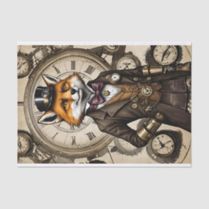Papel De Seda Zorro vintage carismático Steampunk