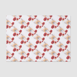 Papel De Seda zorro y cachorros