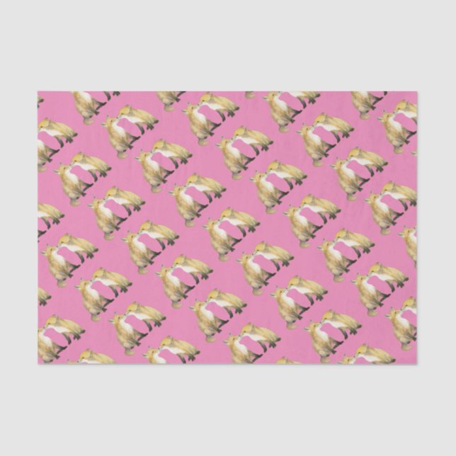 Papel De Seda Zorros para bebés (Anverso)