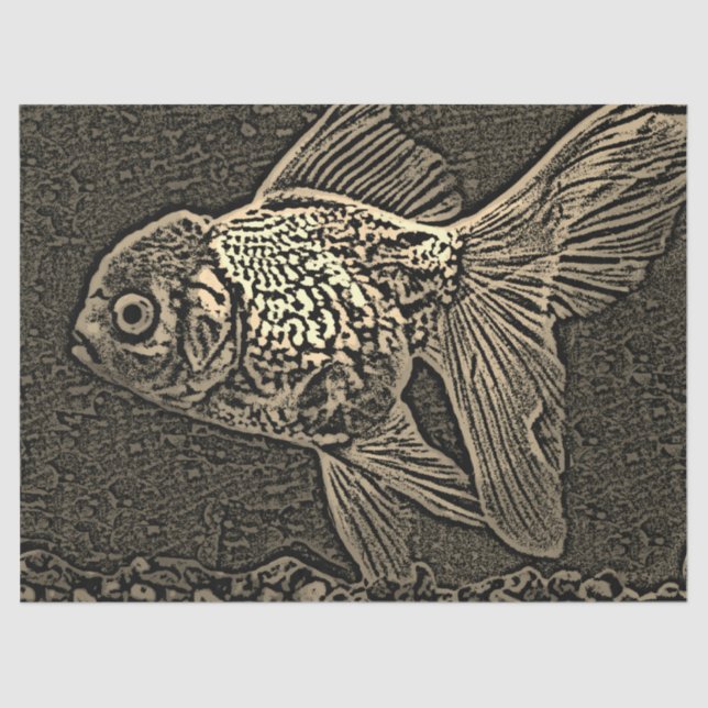Papel de sepia para la deformación de peces artíst (Anverso)