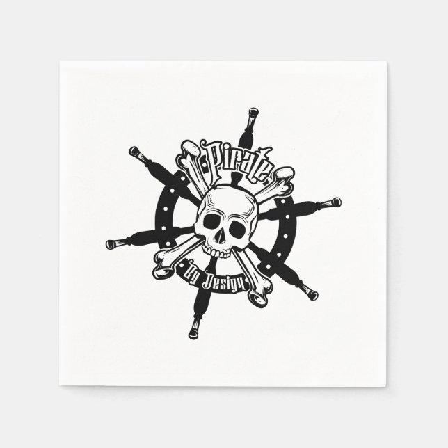 Papel de servilleta pirata (Anverso)