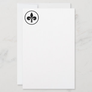 Papel de Stationery Fleur De Lis