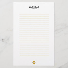 Papel de Stationery Impacto de Geo Genshin