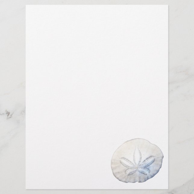 Papel de Stationery Photo Sand Dollar (Anverso)