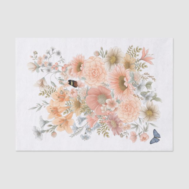 Papel de tapete de Bouquet vertical de los jardine (Anverso)