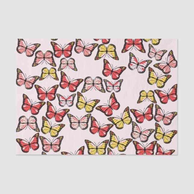 Papel de tapón de mariposas personalizado (Anverso)