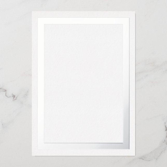 Papel de tarjeta de borde de lámina de plata grues (Anverso)