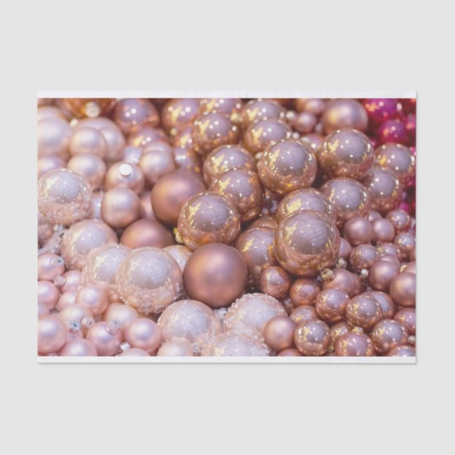 Papel de té a granel para Navidades de champaña y  (Anverso)