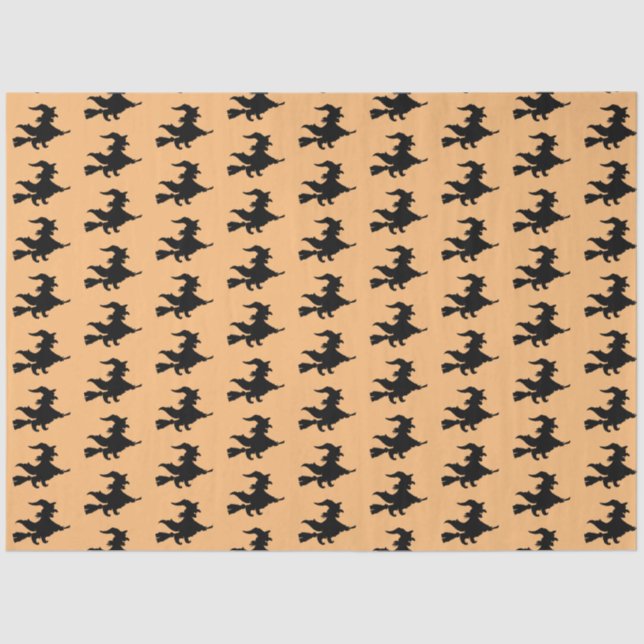 Papel de té de Bruja de Halloween (Anverso)