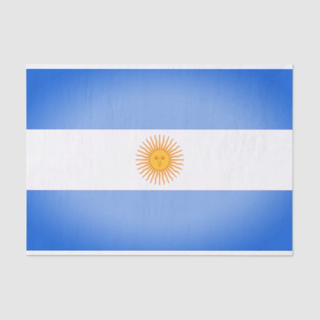 Papel de té de la bandera de Argentina (Anverso)