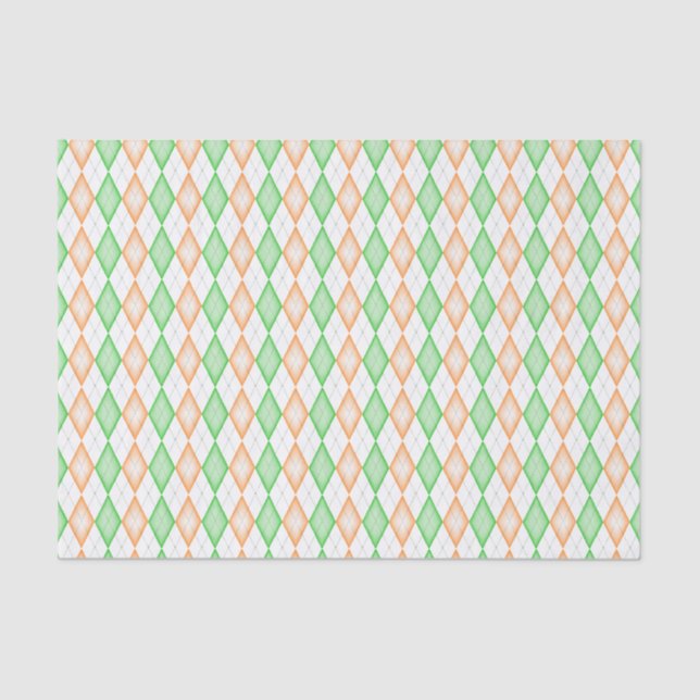 Papel de té de la bandera irlandesa de Argyle (Anverso)