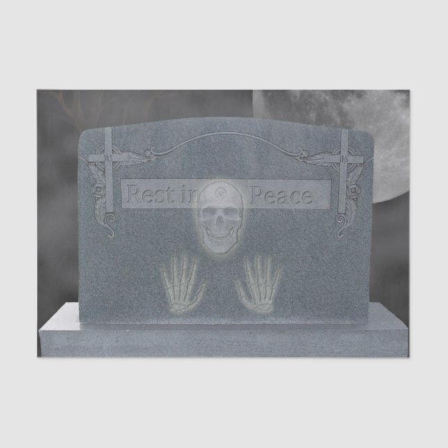 Papel de té de la piedra de la tumba (Anverso)