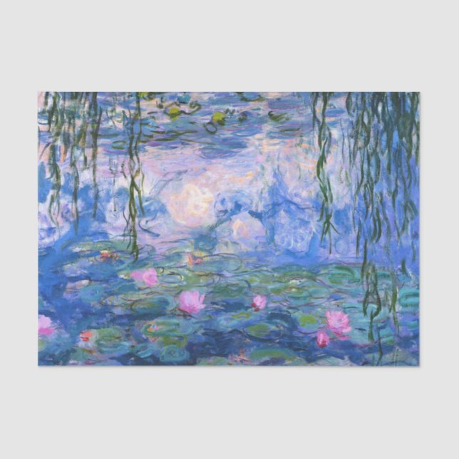 Papel de té de los lirios de agua (Claude Monet) (Anverso)