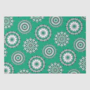 Papel de té de Mandalas verdes