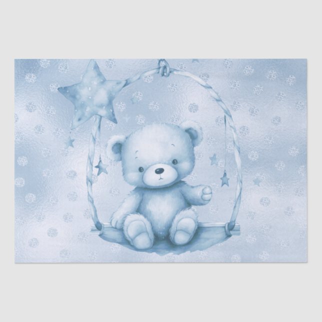 Papel de té de oso azul (Anverso)