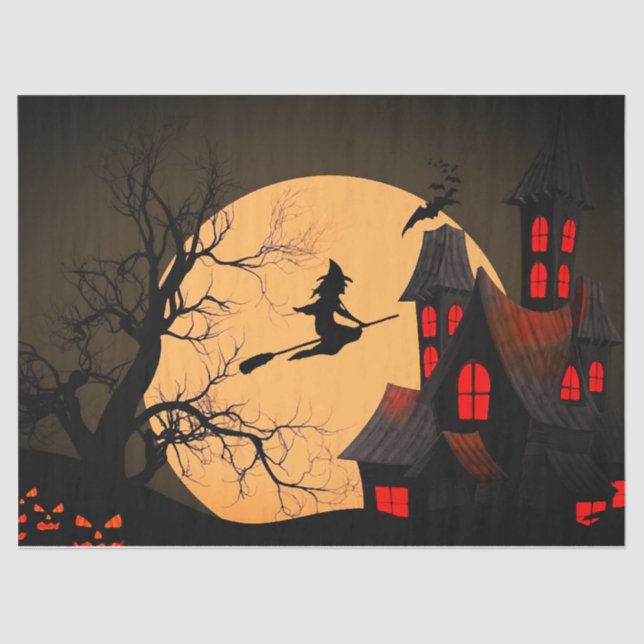 Papel de té de regalo de Halloween (Anverso)