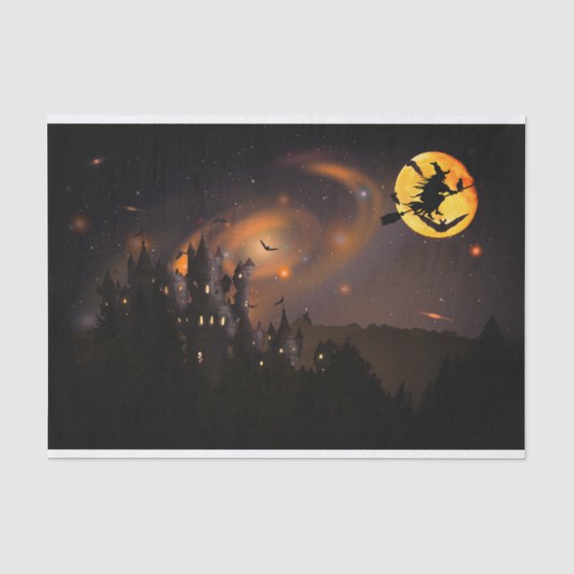 Papel de té de regalo de Halloween (Anverso)