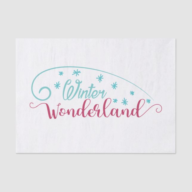 Papel de té de Winter Wonderland (Anverso)