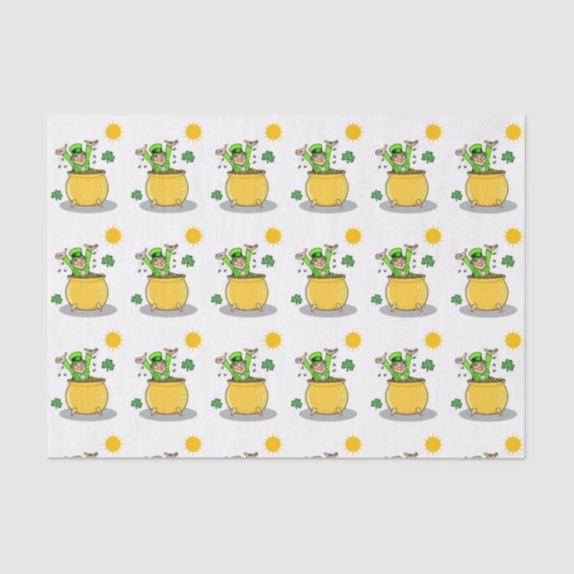Papel de té del Día de San Patricio (Anverso)