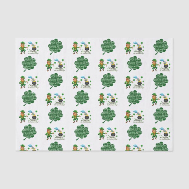 Papel de té del Día de San Patricio (Anverso)