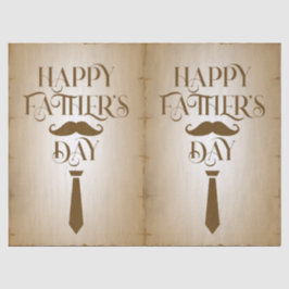 Papel de té del Día del Padre Feliz