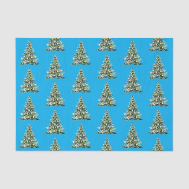 Papel de té del jengibre azul de los navidades (Anverso)