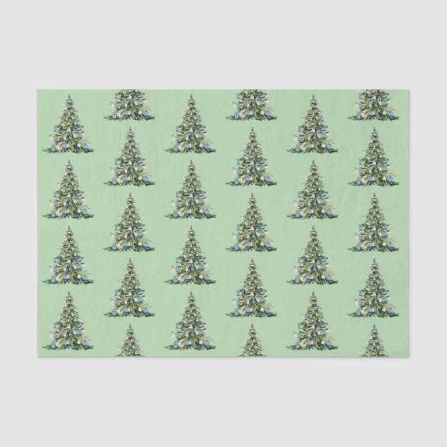 Papel de té del jengibre azul de los navidades (Anverso)