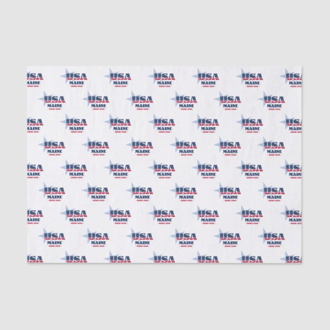 Papel de té del orgullo del estado de Maine (Anverso)