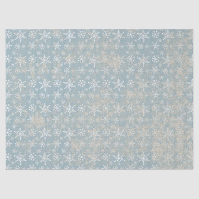 Papel de té del Shabby Azul (Anverso)