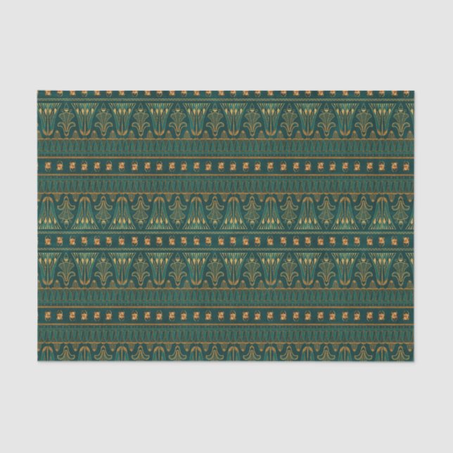 Papel de té egipcio con carab verde | Único (Anverso)