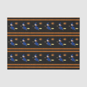 Papel de té feliz de Halloween, bruja