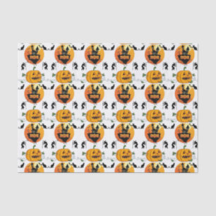Papel de té feliz de Halloween, calabaza