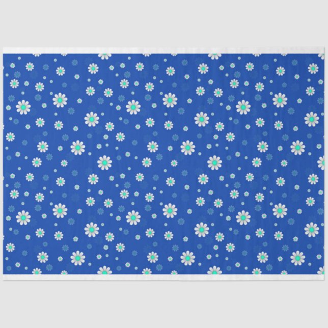 Papel de té moderno con un toque floral popular (Anverso)