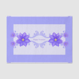 Papel de té morado clematis feliz ocasión
