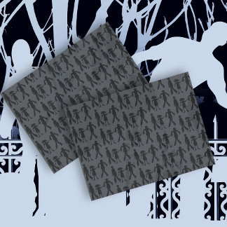 Papel de té muerto con motivos en zombis