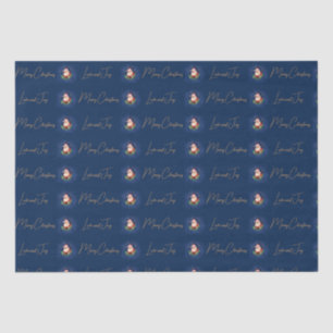 Papel de té navideño de la fiesta navideña