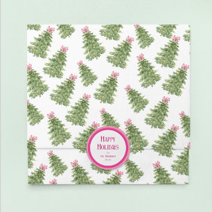 Papel de té navideño para vacaciones en arco y ros