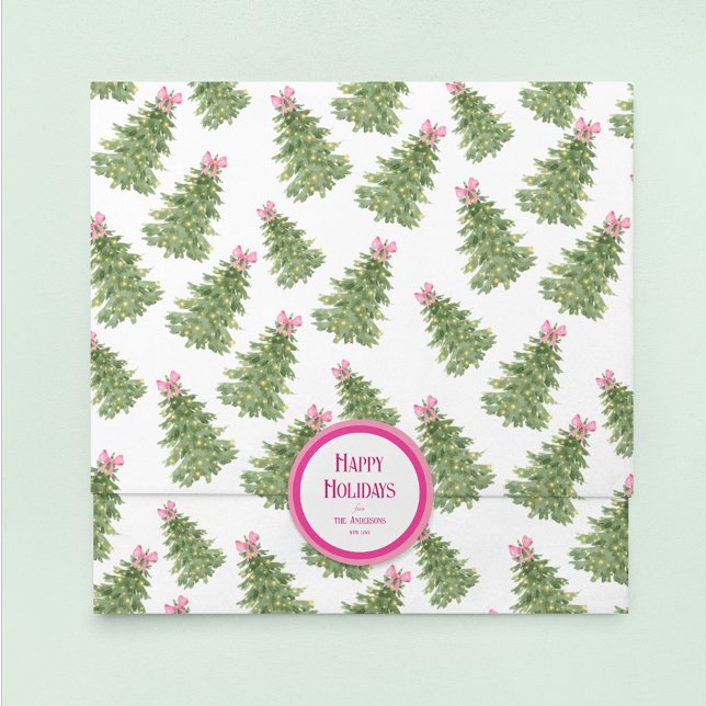 Papel de té navideño para vacaciones en arco y ros (Subido por el creador)