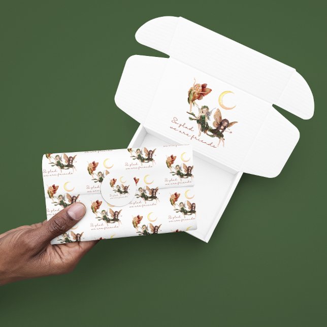 Papel de té para amigos de hadas (Let a friend know how much they mean to you with this fairy tissue paper! Matching collection! )