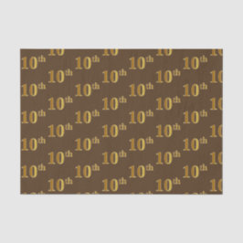 Papel de té para eventos Brown, Faux Gold 10 (Déci
