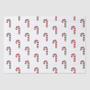 Papel de té para feriado de Candy Cane