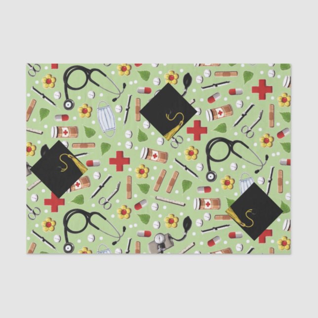 Papel de té para regalo de graduación de enfermerí (Anverso)