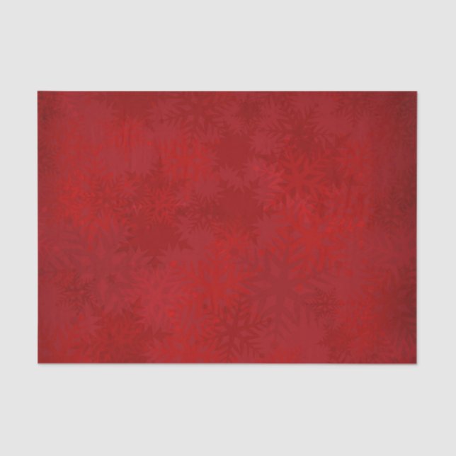 Papel de té rojo navideño para navidades (Anverso)