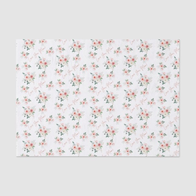 Papel de té Rosa del Día de la Madre (Anverso)
