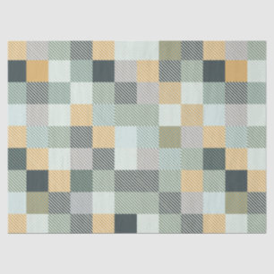 Papel de té verde dorado azul