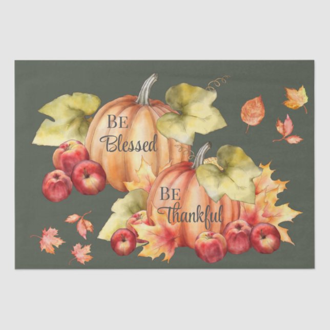 Papel de Tejido 2 Verde Agradecido; Bendito (Anverso)