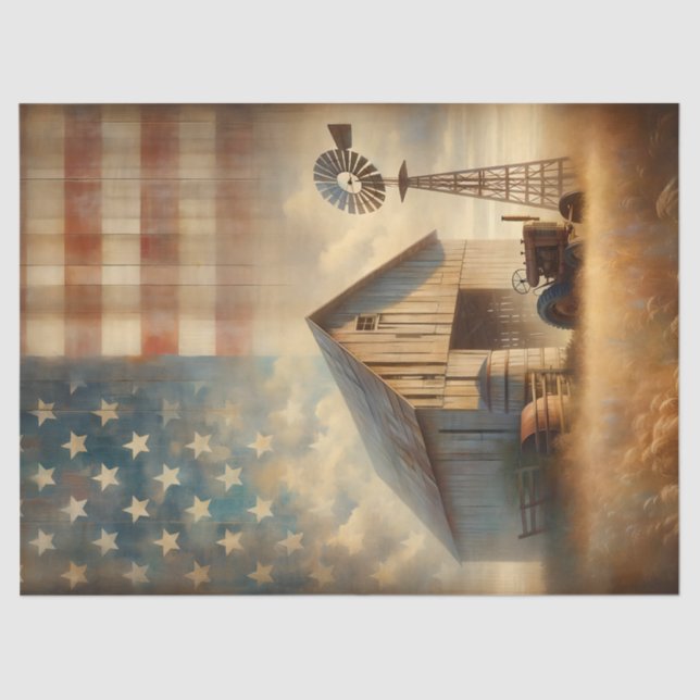 Papel de tejido agrícola estadounidense (Anverso)