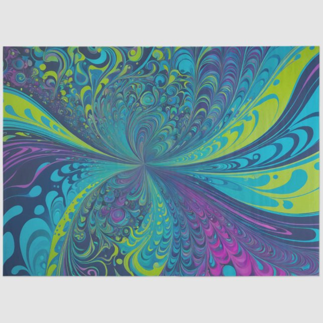 Papel de tejido artístico del aerógrafo Psychedeli (Anverso)
