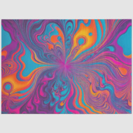 Papel de tejido artístico del aerógrafo Psychedeli